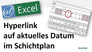 Hyperlink auf Datum im Schichtplan - Navigation in Excel