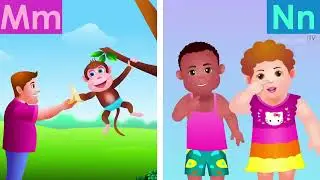Phonics Song with TWO Words   A For Apple   ABC Alphabet Songs with Sounds  Английский Алфавит