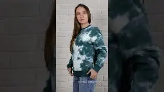 Толстовка тай-дай в спортивном стиле с AliExpress+ видео с примеркой.