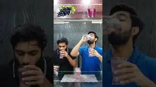 Black Grapes juice Challenge in 10 sec🍇
