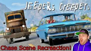 Jeepers Creepers Chase Scene | (GTA 5 Remake Film) REACTION!!
