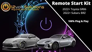 2022 Subaru BRZ & Toyota GR86 12volt.Solutions Plug & Play Remote Start Demo Video