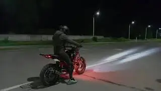 Geon Scrambler 250.M1NSK. Решил проблему освещения, установил доп свет. Мой кастом)