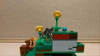 майнкрафт : ферма и цветочные холмы  из лего 1 часть