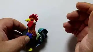 how to make rooster from playdoh