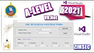 ZIMSEC(2021) A Level Computer science (SECTION B) .. VB.Net
