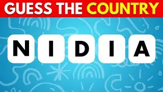 Guess the Country by it's Scrambled Name 🚩🌍#quiz #quizgame #guessthecountry