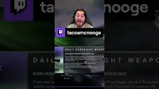 Get your red border weapons | tacosmcnooge on #twitch #Destiny2 #reels #shorts #trending