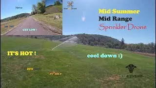 Mid Range Sprinkler Drone Finding Summer Lines
