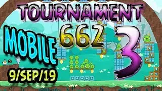 Angry Birds Friends Level 3 MOBILE Tournament 662 Highscore POWER-UP walkthrough 