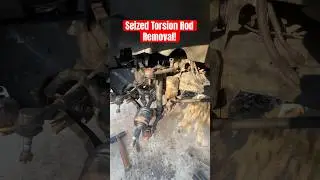 Easy way to remove a seized torsion rod 