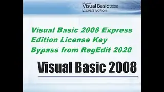 Visual Basic 2008 License Key Bypass from RegEdit 2020
