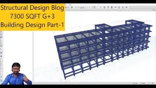 Structural Design Blog 7300 SQFT G+3 Building Design Part-1