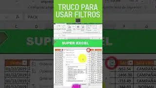 🔴Utiliza este truco para USAR FILTROS🔴 #superexcel  #exceltips  #office   #trucos #filtros #short