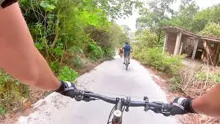 Rockrider St 540 ride on Downhill fast and controlled.