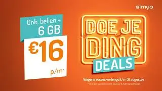 Simyo TV commercial 2020 augustus Doe je ding deals