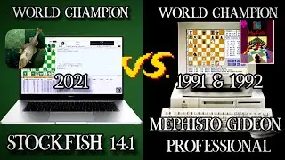 STOCKFISH 14.1 VS Mephisto Gideon Professional | COMPUTER CHESS CHAMPION 90s VS CURRENT CHAMPION