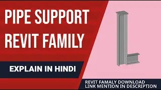 Pipe support Revit family