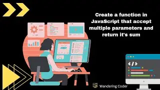 Create a function in JavaScript that accept multiple parameters and return it's sum #javascript
