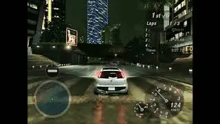NFS Underground 2 - Tunnel Construction free roam with Fiat Punto Evo Sport