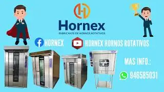 HORNEX | Hornos rotativos de 18,15,12 bandejas y horno pastelero