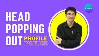 Profile Picture Design II Head Popping Out Photo II Canva Tutorial 2022