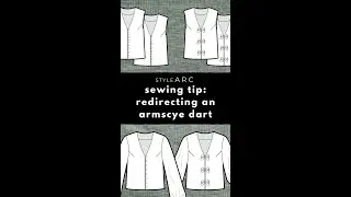 Style Arc - Sewing Tip - Redirecting an Armscye Dart