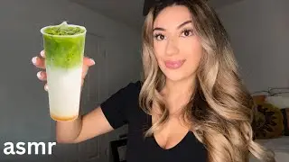 ASMR - preparando un MATCHA LATTE 🍵 (duerme como bebe)