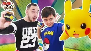 ПОКЕМОНЫ и ПИКАЧУ! Папа РОБ и ЯРИК играют в МАРИО и ловят Покемонов! Сборник. 13+
