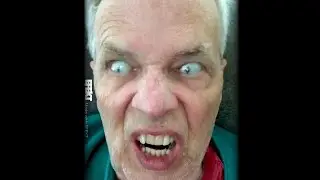 Man w/ Reptilian Eyes - Halloween Scare