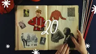(DE) Vintage Handarbeitsbuch - Paper Sounds - Tag 20 ASMR Adventkalendar