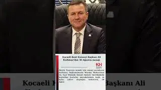 Kocaeli Kent Konseyi Başkanı Ali Korkmaz’dan 30 Ağustos mesajı