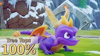 Spyro The Dragon Remastered | Tree Tops 100% Walkthrough