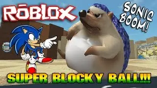 ROBLOX: Super Blocky Ball with GIANT SONIC the HEDGEHOG!