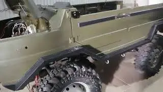 LuAZ part 10. LuAZ painting in Raptor. Central tire inflation, alarm system on LuAZ, canister bas...