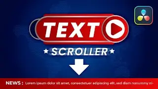 Free News Text Scroller for Davinci Resolve