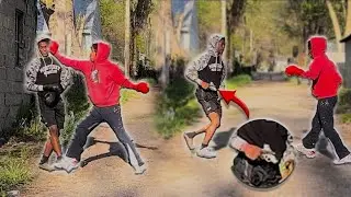 Boxing Strangers In The Most Dangerous Hood In Illinois Goes Wrong….