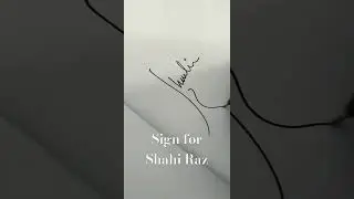 Sign for Shahi Raz | #signature #calligraphy #calligraphymasters #signaturestyle #lettering