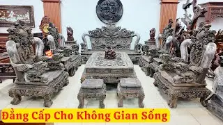 Nghê Bảo Đỉnh Cột 16 Gỗ Mun Hoa Tạo Ra Sự Đẳng Cấp Với Không Gian Sống ( đồ gỗ đồng kỵ mạnh kha )