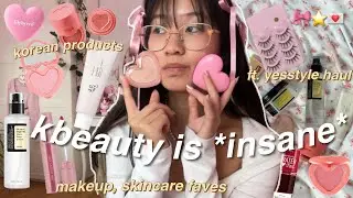 viral KBEAUTY HAUL ft.yesstyle  🎀 it girl essentials *pinterest inspired* cosrx, romand, etude..etc