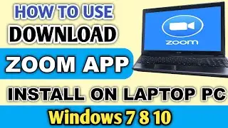 zoom cloud meeting app how to use in laptop window 10 | download install tutorial hindi |vlog mantra