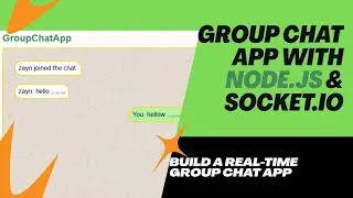 Realtime Group Chat App with Node.js, Socket.io | HTML, CSS, JavaScript | Full Responsive