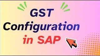 SAP FICO_GST Configuration // Tax on Sales/Purchase // Configuration of indirect tax in sap