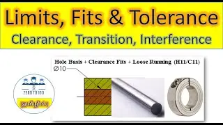LIMITS FITS AND TOLERANCES EXPLAINED IN TAMIL | LIMITS AND FITS | HOW TO CHOOSE FIT TOLERANCE |