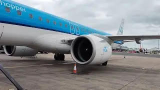 Cloudy Afternoon Takeoff From Birmingham (KLM Cityhopper E195-E2)