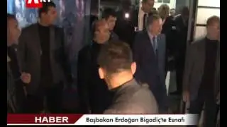 Başbakan Erdoğan Bigadiç'te Esnafı Dolaştı ve Bir Kasaptan Alışveriş Yaptı...