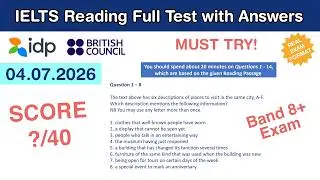 IELTS General Reading Practice Test with Answers 04.07.2026 - Test 