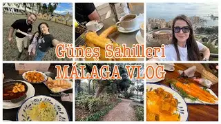 #VLOG | Güneşin Sahilleri İspanya/Málaga’ya Gittik,Şubatta Deniz Mevsimini Açtık 🌞