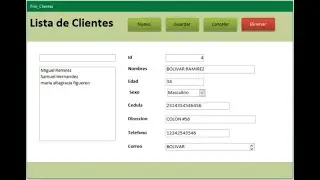 FORMULARIO PARA SISTEMA DE CLIENTES EN ACCESS
