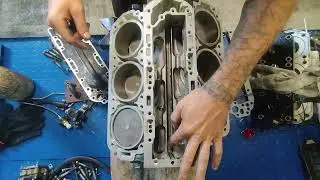сборка выхлопной перегородки Mercury V6